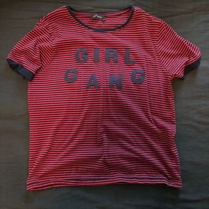 Girl Gang 11 Paris oversize tee - medium